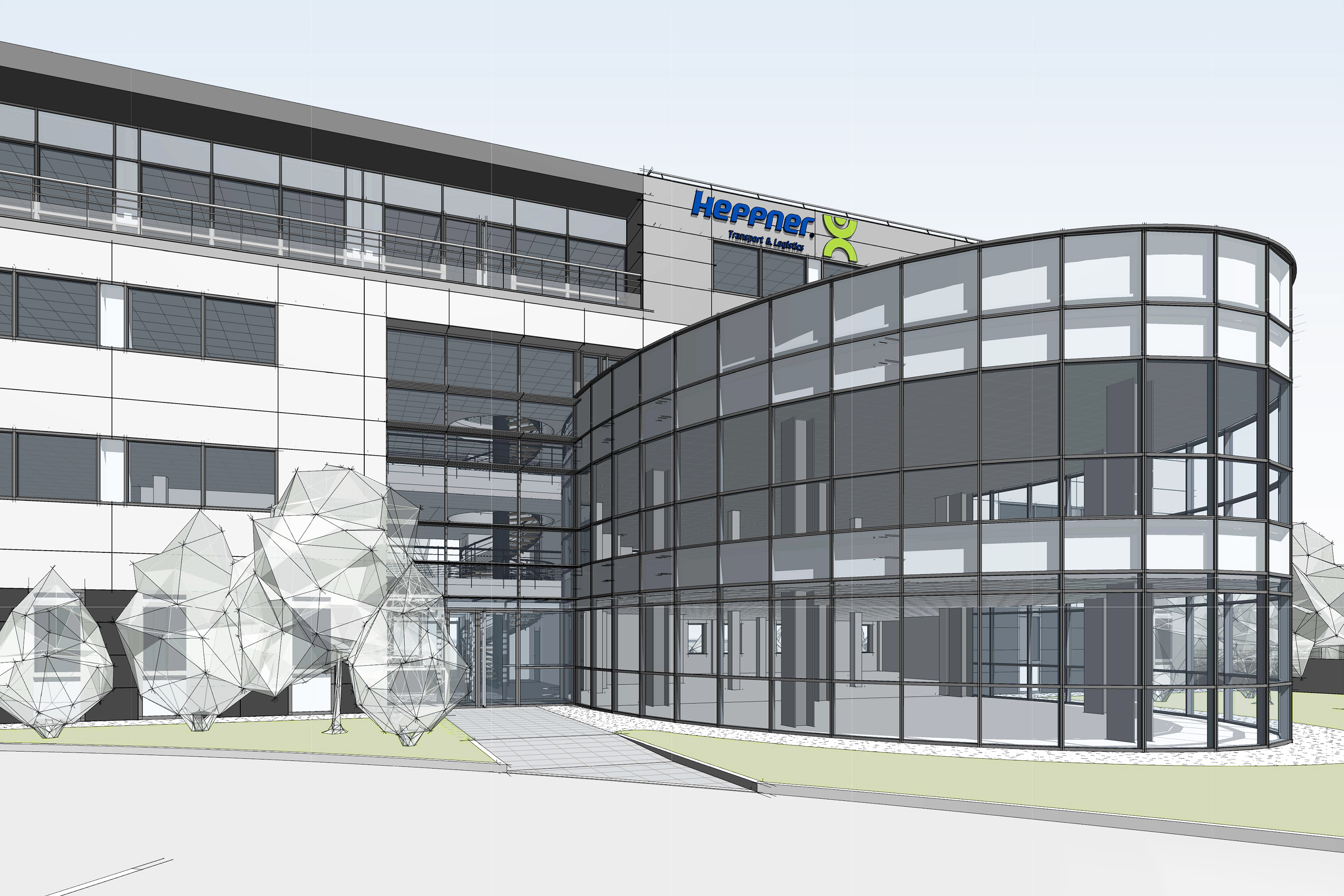 Modélisation BIM 3D — vue maquette numérique