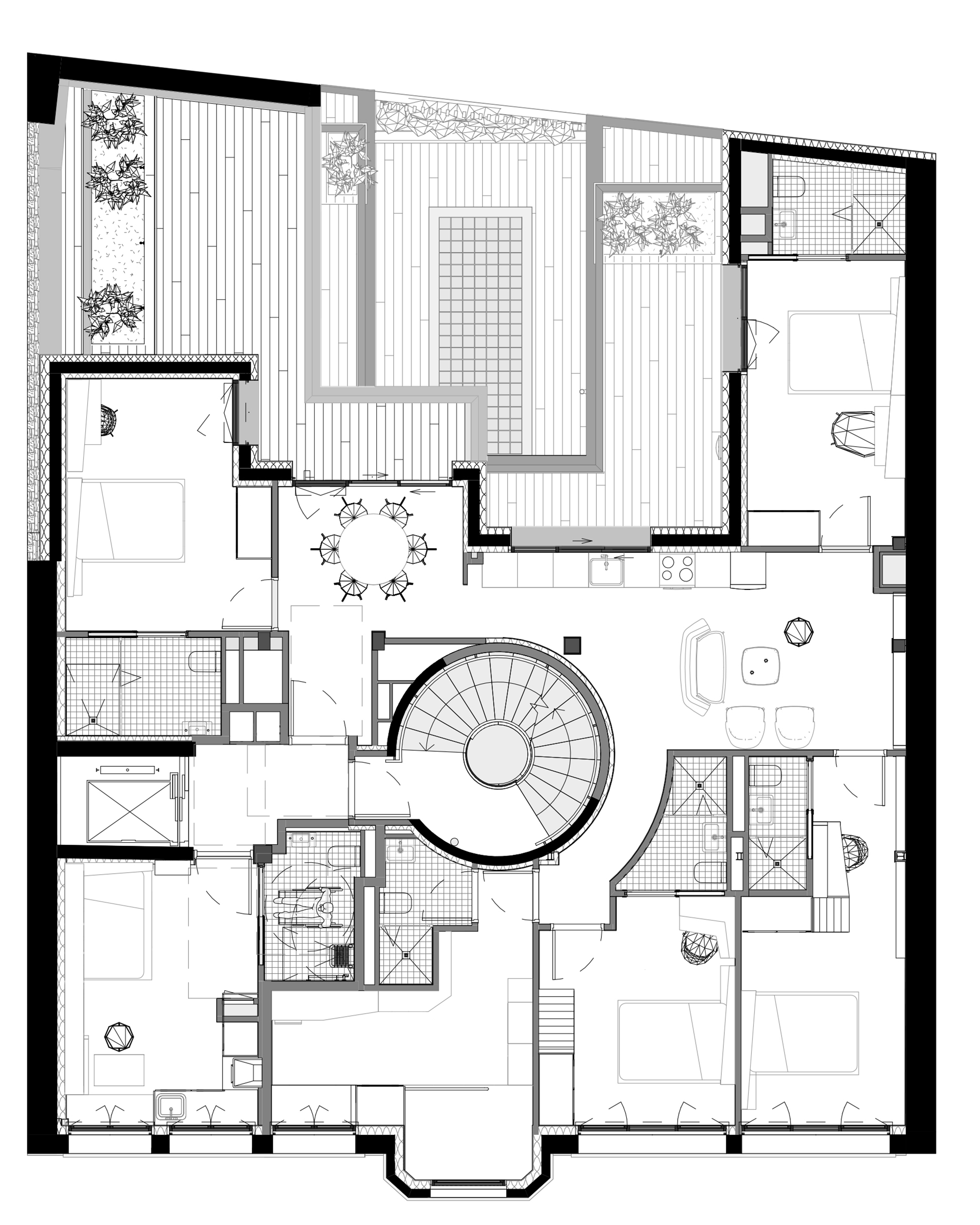 Plan d'appartement — duplex