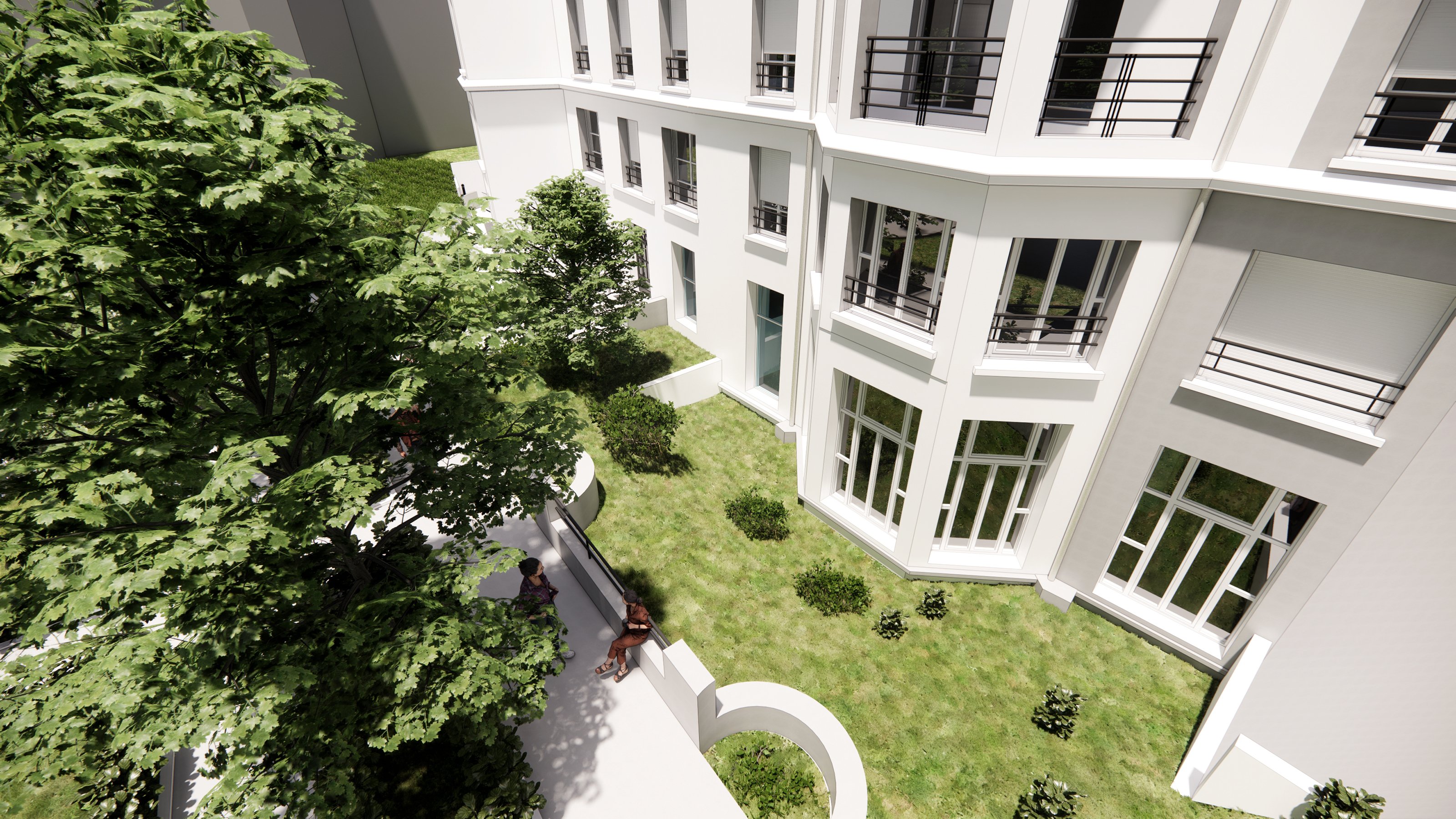 Cour intérieure — résidence